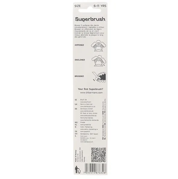 Papilli Superbrush Brosse à dents trifaces 6 - 11 ans