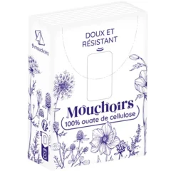 Paquets de mouchoirs en papier compact Euromedis