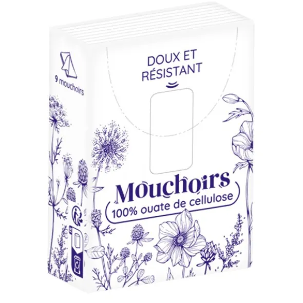 Paquets de mouchoirs en papier compact Euromedis