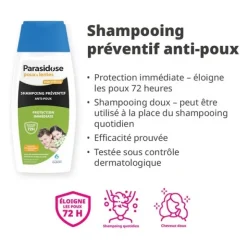 Parasidose shampoing préventif anti-poux
