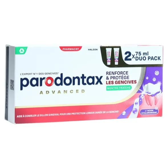 Parodontax Dentifrice menthe fraiche Renforce et Protège