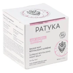 Patyka Age global supreme Baume nuit revitalisant suprême bio