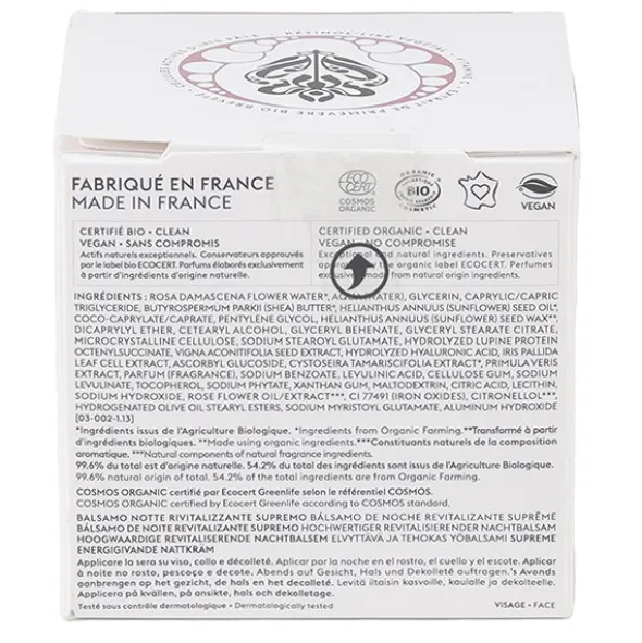 Patyka Age global supreme Baume nuit revitalisant suprême bio