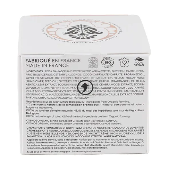 Patyka crème nuit réparatrice jeunesse bio