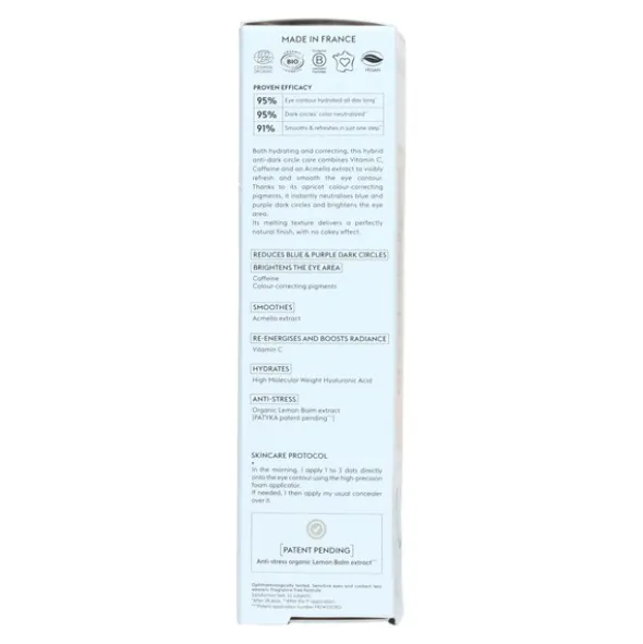 Patyka Glow Soin Yeux correcteur éclat bio