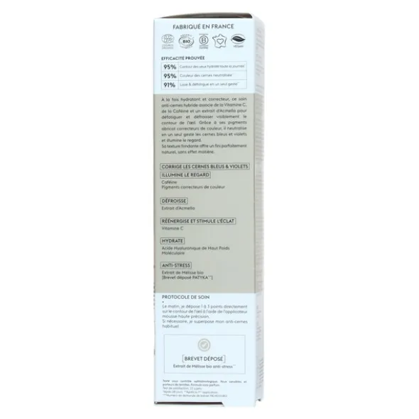 Patyka Glow Soin Yeux correcteur éclat bio