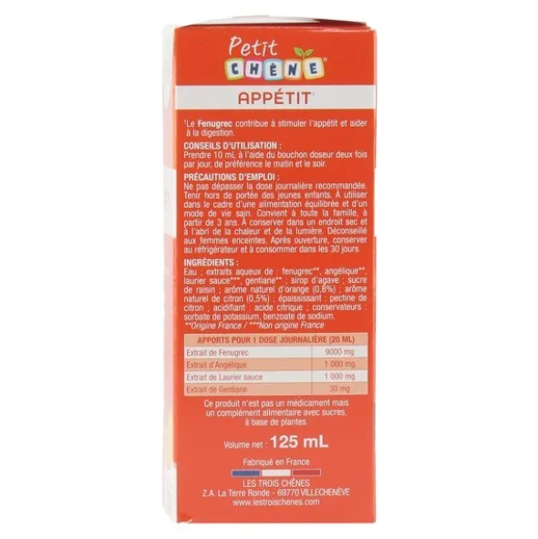 Petit Chêne Appetit Sirop