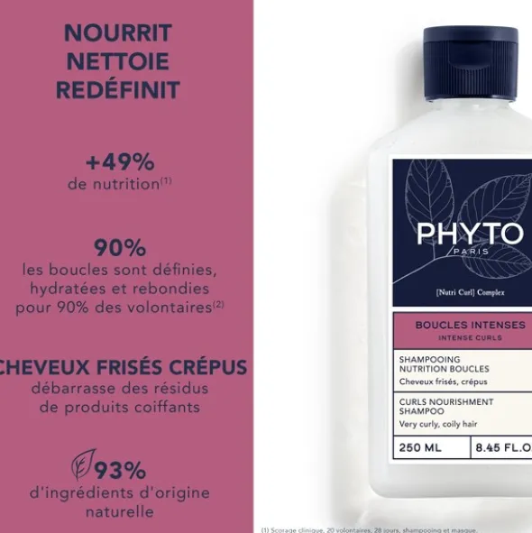Phyto Boucles intenses shampooing nutrition