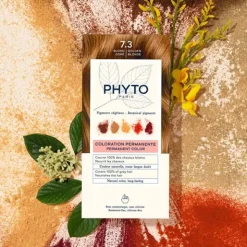 Phytocolor kit coloration permanente Blond doré 7.3
