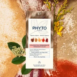 Phytocolor Kit Coloration permanente Blond Clair Cendré 8.1