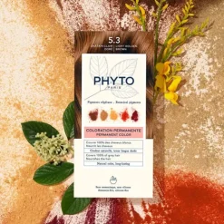 PhytoColor Kit Coloration permanente Châtain Clair doré 5.3