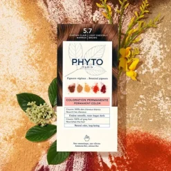 Phytocolor Kit Coloration permanente Châtain Clair marron 5.7