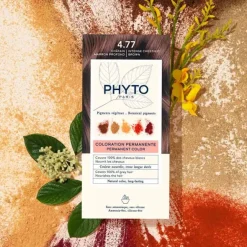 PhytoColor Kit Coloration permanente Châtain marron profond 4.77