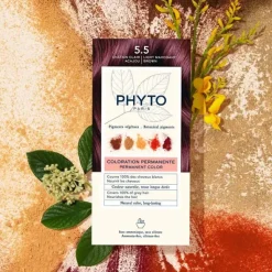 Phytocolor Kit Coloration Permanente Châtain Clair Acajou 5.5