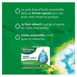 Phytosun Arôms Aromadoses nez et gorge capsules