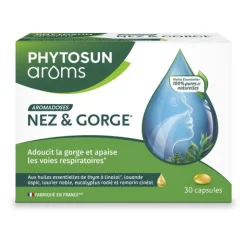 Phytosun Arôms Aromadoses nez et gorge capsules
