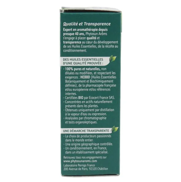 Phytosun Arôms huile essentielle de Menthe poivrée Bio