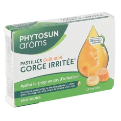 Phytosun Arôms pastilles Gorge irritée goût miel