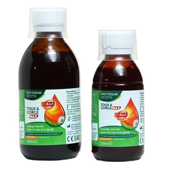 Phytosun Arôms sirop toux et gorge Max