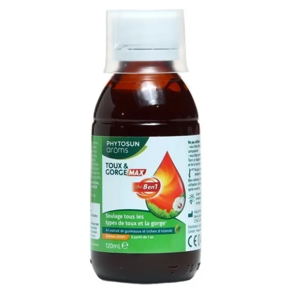 Phytosun Arôms sirop toux et gorge Max