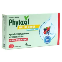 Phytoxil Mal de goge pastilles Fruits rouges