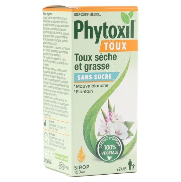 Phytoxil toux sirop sans sucre