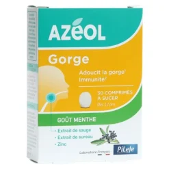 Pileje Azéol Gorge menthe comprimés à sucer