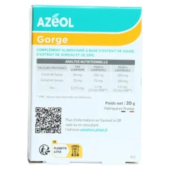 Pileje Azéol Gorge Miel citron comprimés à sucer