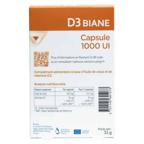 PileJe D3 Biane capsules