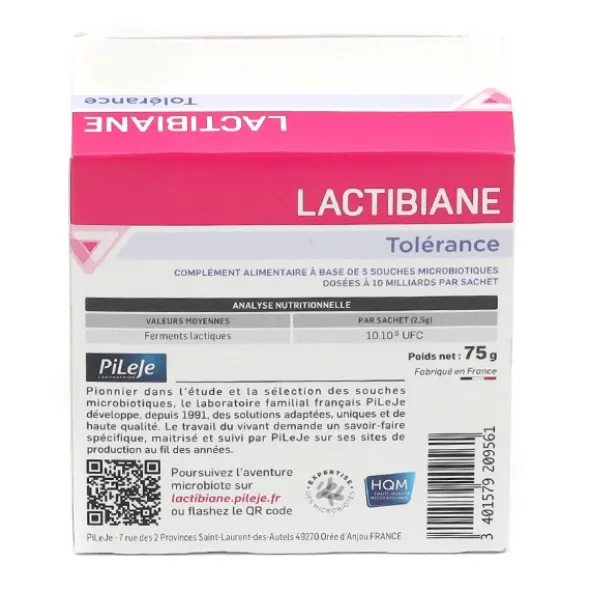 Pileje Lactibiane Tolérance sachets