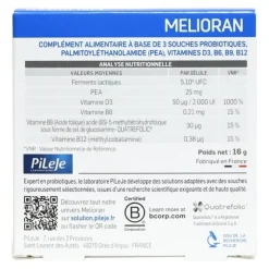 PileJe Melioran D Biotic gélules