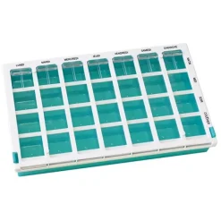 Pilulier hebdomadaire modèle hospitalier 28 cases