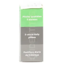 Pilulier journalier électronique 5 alarmes Identités