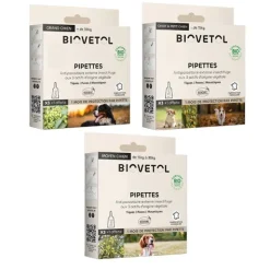Pipette antiparasitaire chien Biovetol Bio