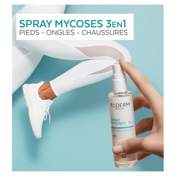 Poderm Spray Mycoses 3 en 1