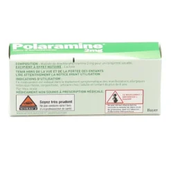Polaramine 2 mg comprimé antihistaminique
