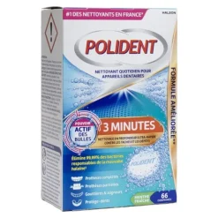 Polident 3 minutes nettoyant comprimés pour appareil dentaire