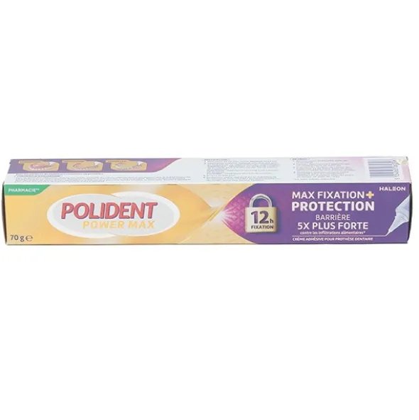 Polident Power Max crème fixation + protection
