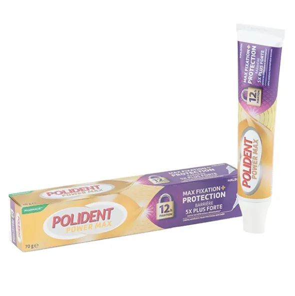 Polident Power Max crème fixation + protection