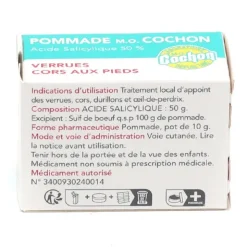 Pommade Cochon verrue