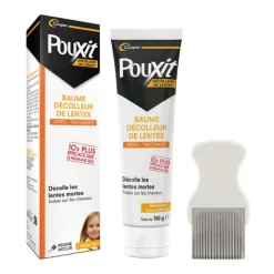 Pouxit baume décolleur de lentes + peigne