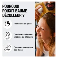 Pouxit baume décolleur de lentes + peigne