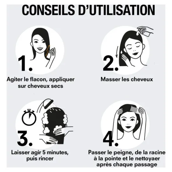 Pouxit Flash Shampooing anti poux et lentes