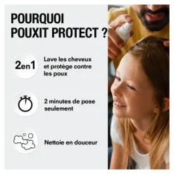 Pouxit Protect Shampooing lavant protecteur anti poux