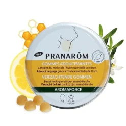 Pranarom Aromaforce gommes adoucissantes Bio miel citron