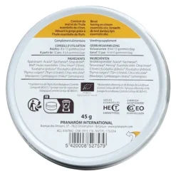 Pranarom Aromaforce gommes adoucissantes Bio miel citron