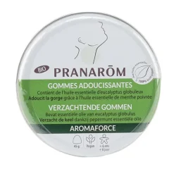 Pranarom Aromaforce Gommes adoucissantes Bio Eucalyptus menthe