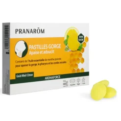 Pranarom Aromaforce Pastilles gorge miel citron