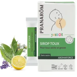 Pranarom Aromaforce Sirop pour la toux Junior Bio sticks