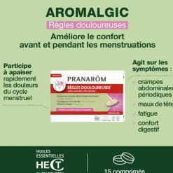 Pranarom Aromalgic Règles douloureuses comprimés